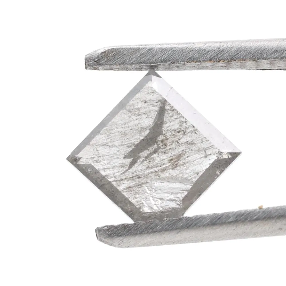 1.03 Ct Salt and Pepper Geomteric Diamond, Natural Gray Color Loose Diamonds for Wedding Ring