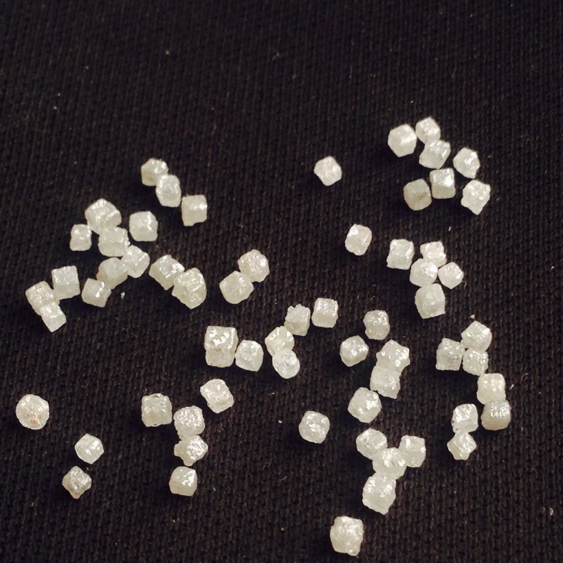 5.00 Carat Lot Natural Gray Color Rough Cube Shape Loose Diamonds 1.50 to 2.00 MM Size