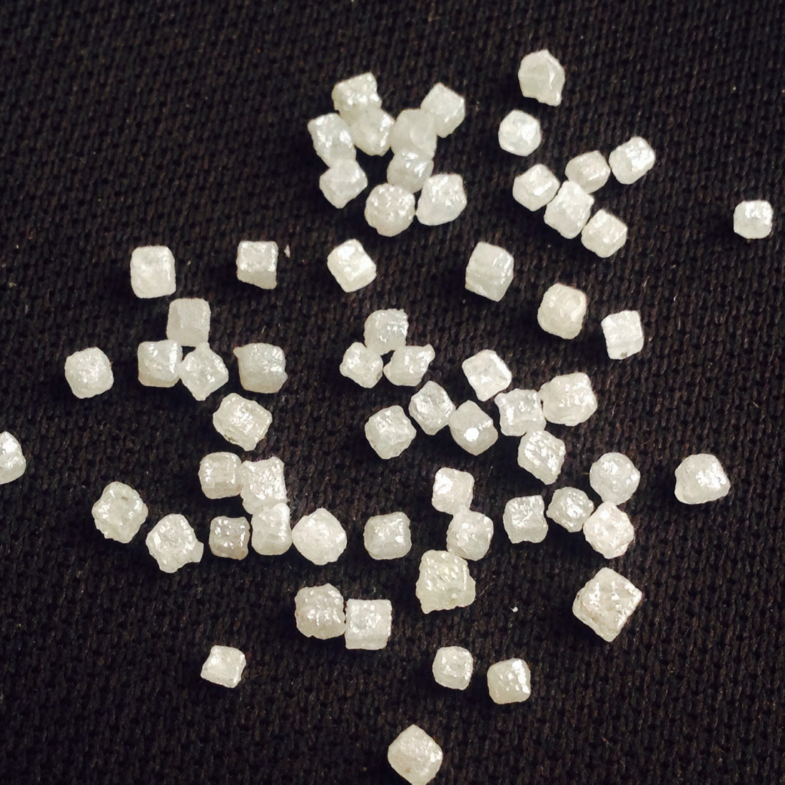 5.00 Carat Lot Natural Gray Color Rough Cube Shape Loose Diamonds 1.50 to 2.00 MM Size