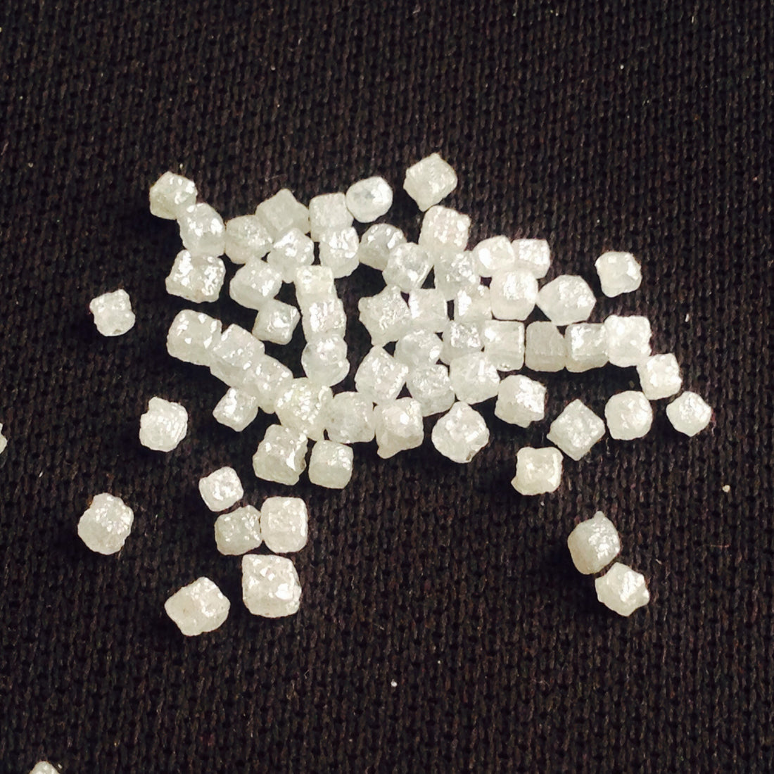 5.00 Carat Lot Natural Gray Color Rough Cube Shape Loose Diamonds 1.50 to 2.00 MM Size