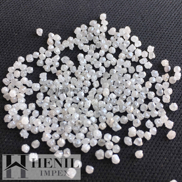 2.00 Ct Natural White Roundish Rough Loose Diamond for Jewelry, Conflict Free Raw Diamond