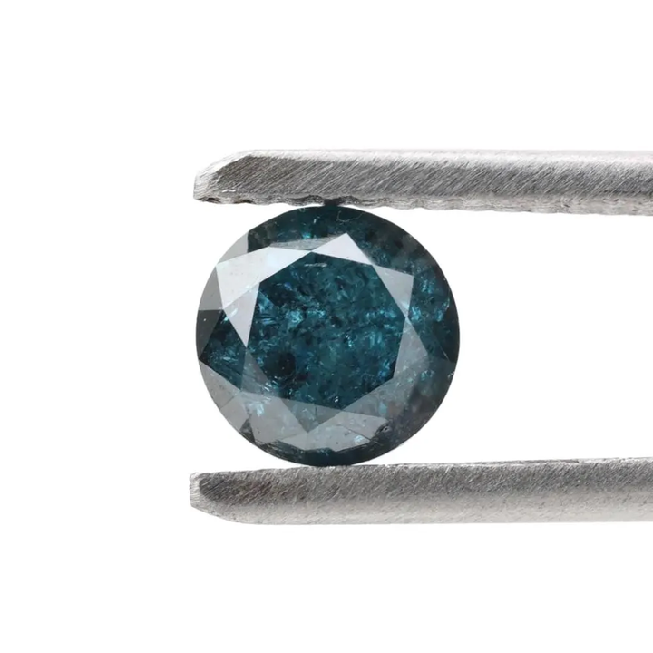 1.02 Ct Natural Blue Round Loose Diamond for Engagement Ring