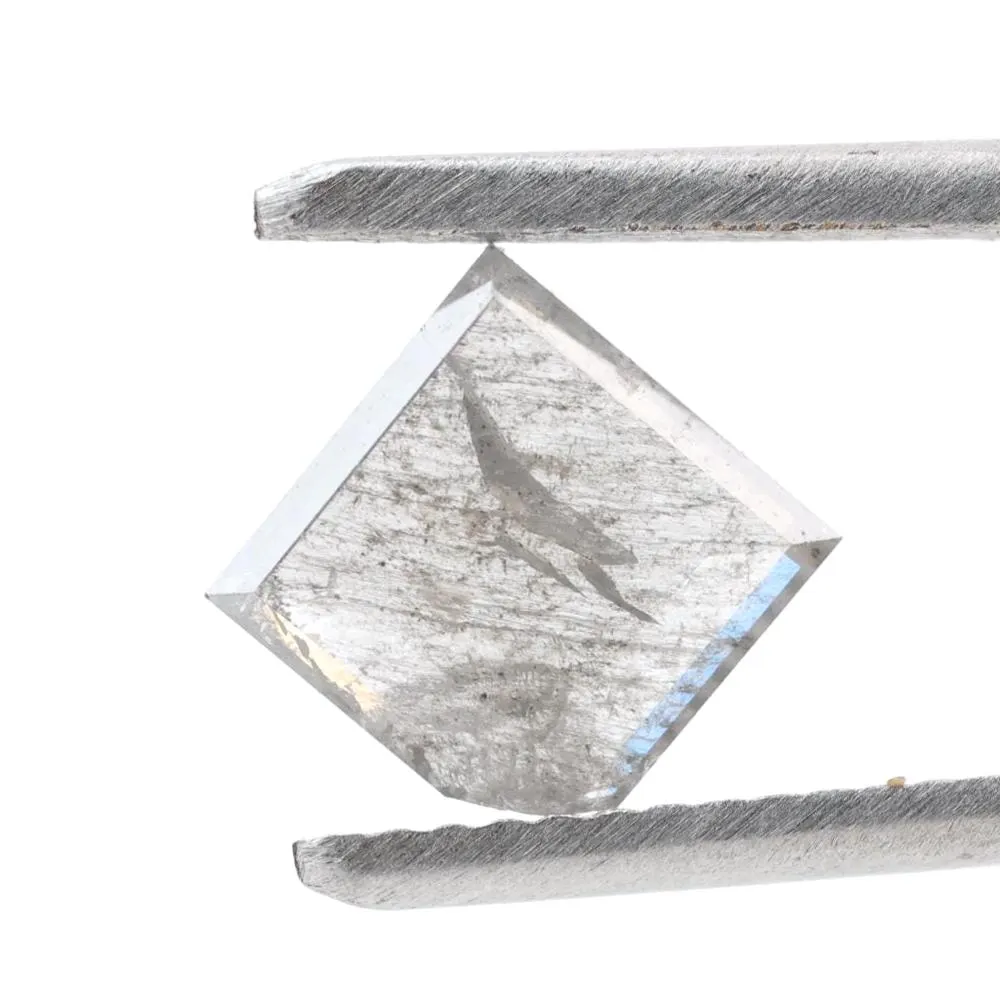 1.03 Ct Salt and Pepper Geomteric Diamond, Natural Gray Color Loose Diamonds for Wedding Ring