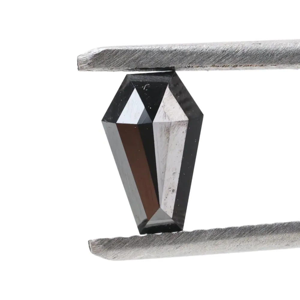 1.02 Carat Natural Black Coffin Loose Diamonds for Engagement Ring