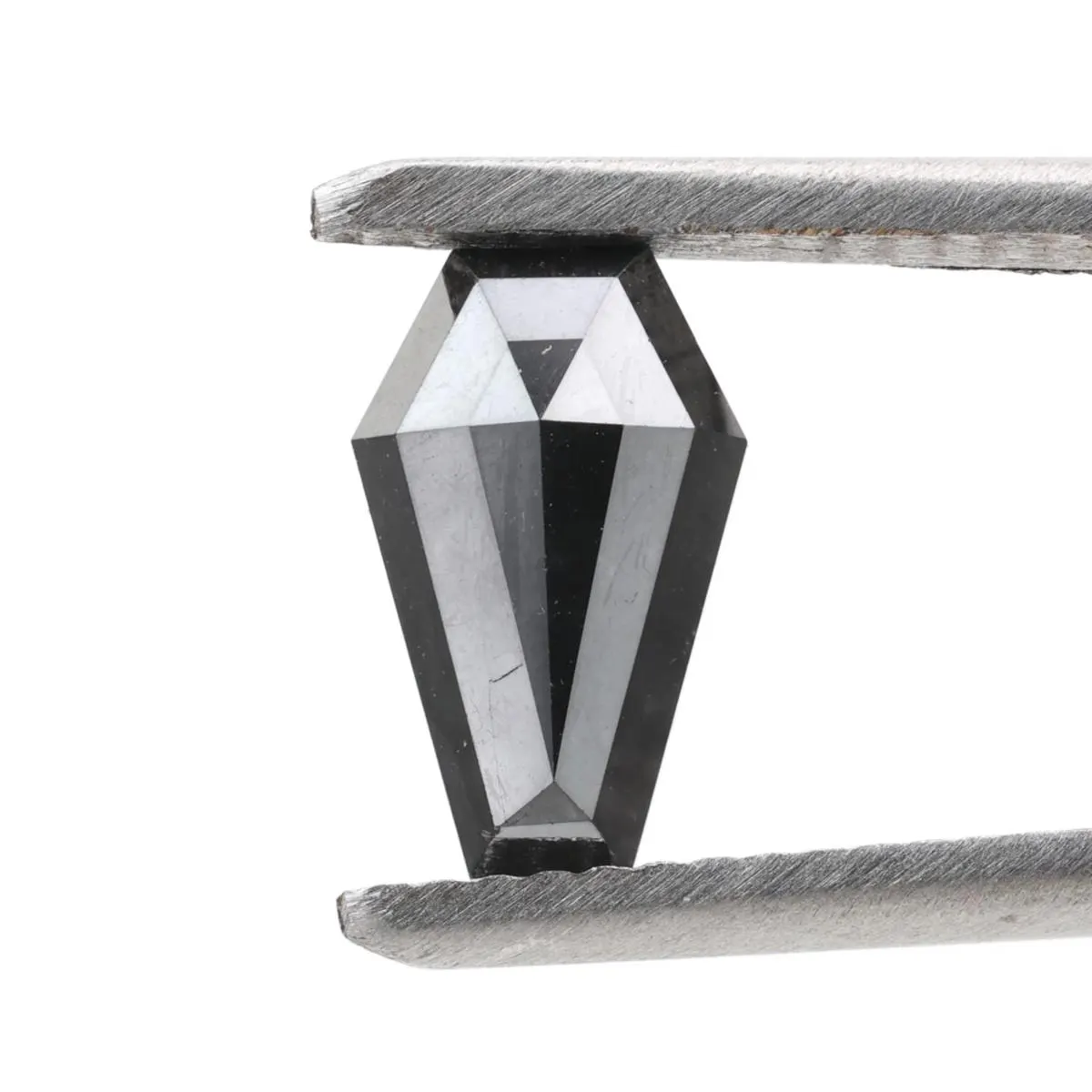 0.97 Carat Natural Black Coffin Loose Diamonds for Engagement Ring
