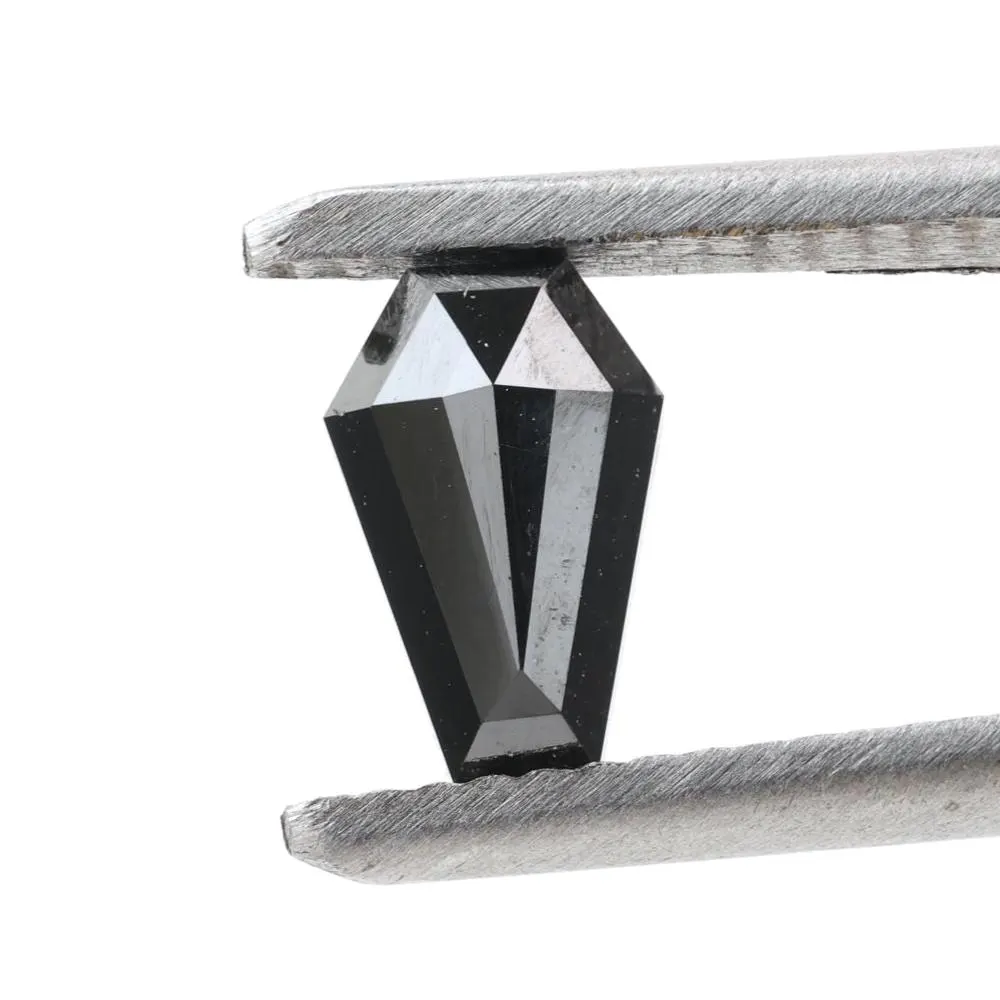 1.02 Carat Natural Black Coffin Loose Diamonds for Engagement Ring