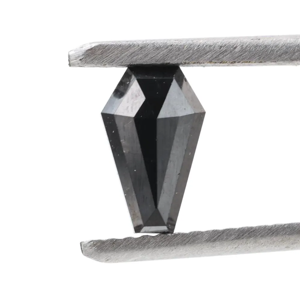 0.82 Carat Natural Black Coffin Loose Diamonds for Engagement Ring