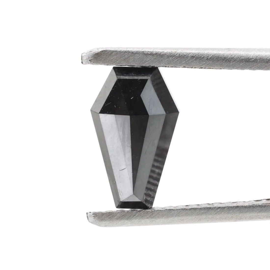 0.97 Carat Natural Black Coffin Loose Diamonds for Engagement Ring