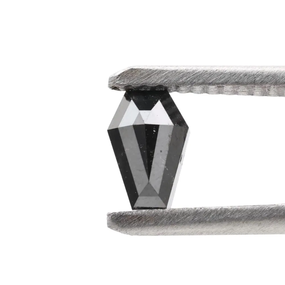 0.52 Carat Natural Black Coffin Loose Diamonds for Engagement Ring