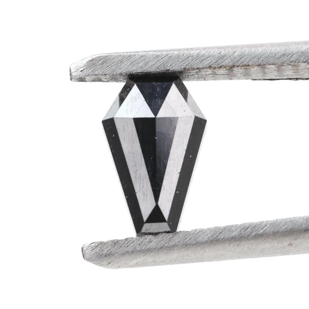 0.82 Carat Natural Black Coffin Loose Diamonds for Engagement Ring