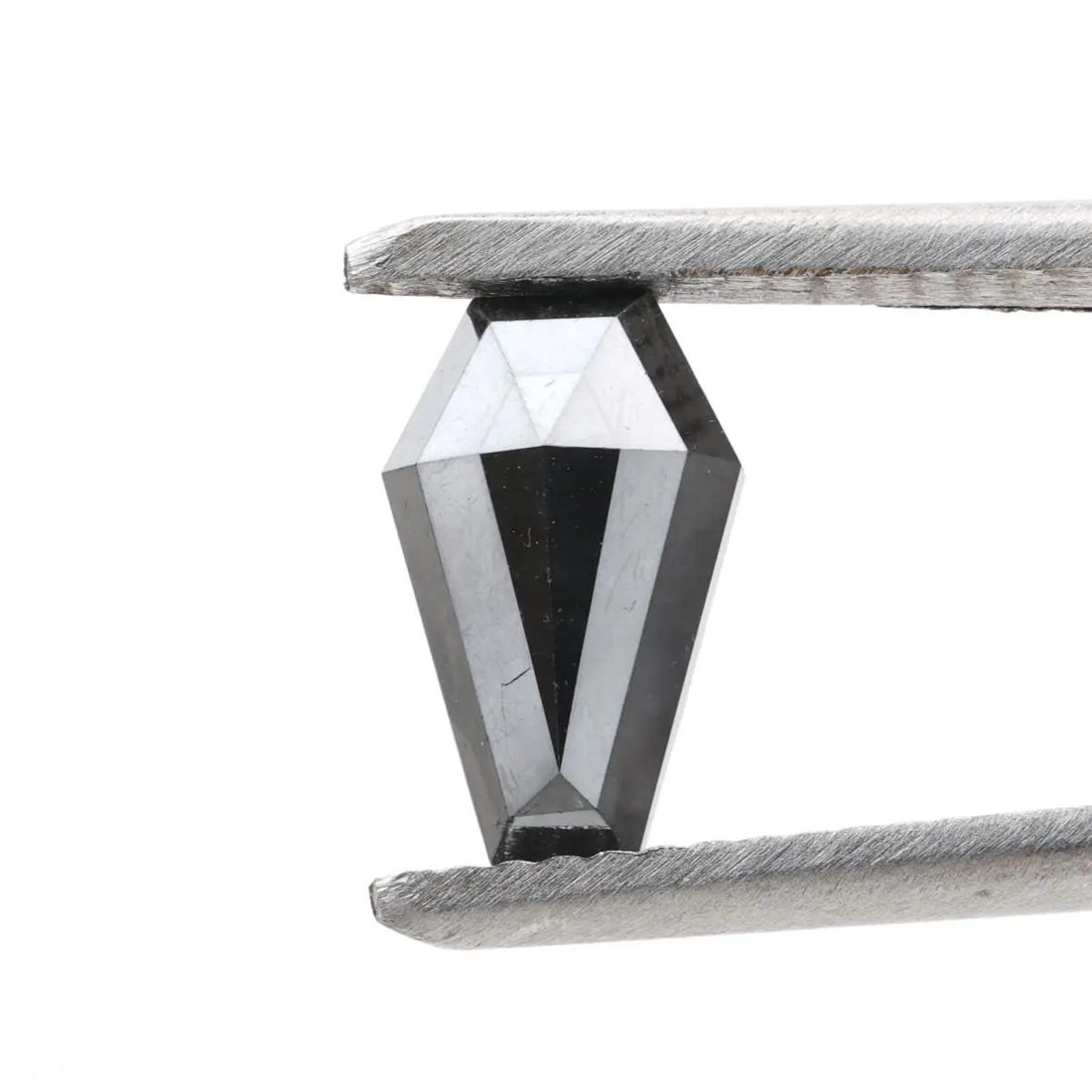 0.97 Carat Natural Black Coffin Loose Diamonds for Engagement Ring