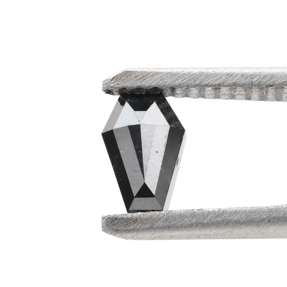 0.52 Carat Natural Black Coffin Loose Diamonds for Engagement Ring