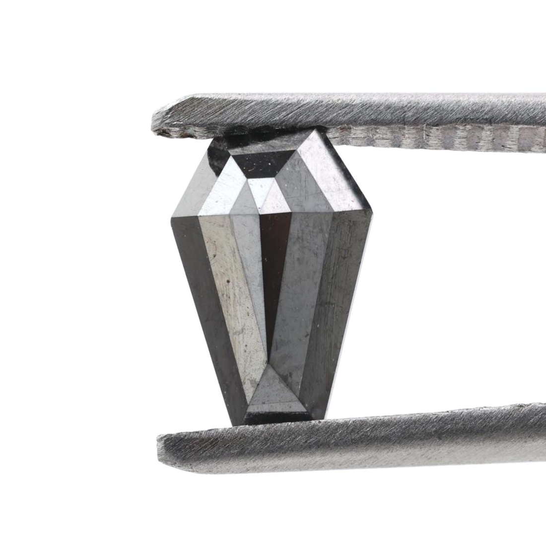 1.64 Carat Natural Black Coffin Loose Diamonds for Engagement Ring