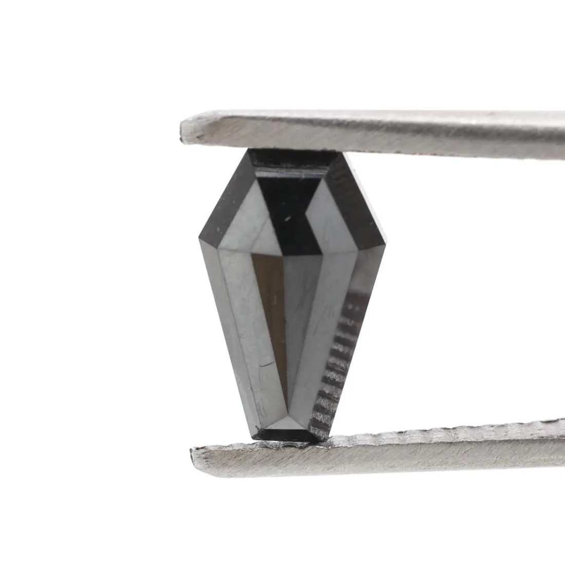 1.21 Carat Natural Black Coffin Loose Diamonds for Wedding Ring