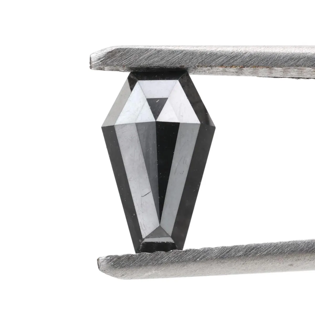 1.21 Carat Natural Black Coffin Loose Diamonds for Wedding Ring