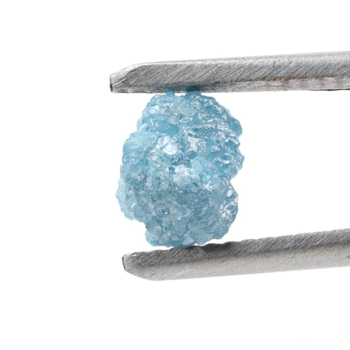1.37 Ct Natural Blue Raw Rough Loose Diamond for Engagement Ring