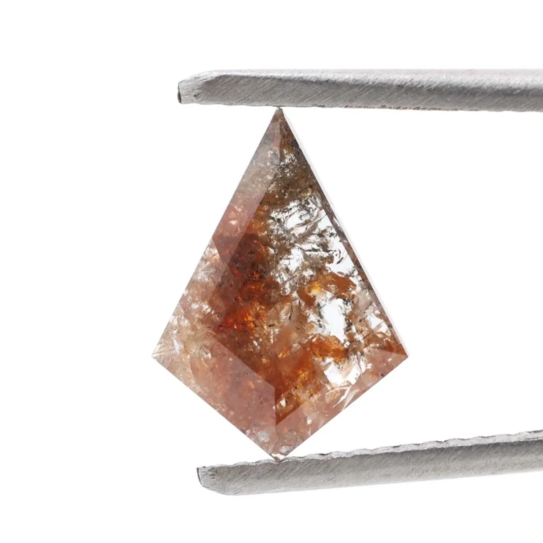 1.11 Ct Salt and Pepper Diamond, Natural Brown Color Kite Cut Loose Diamonds for Engagement Ring