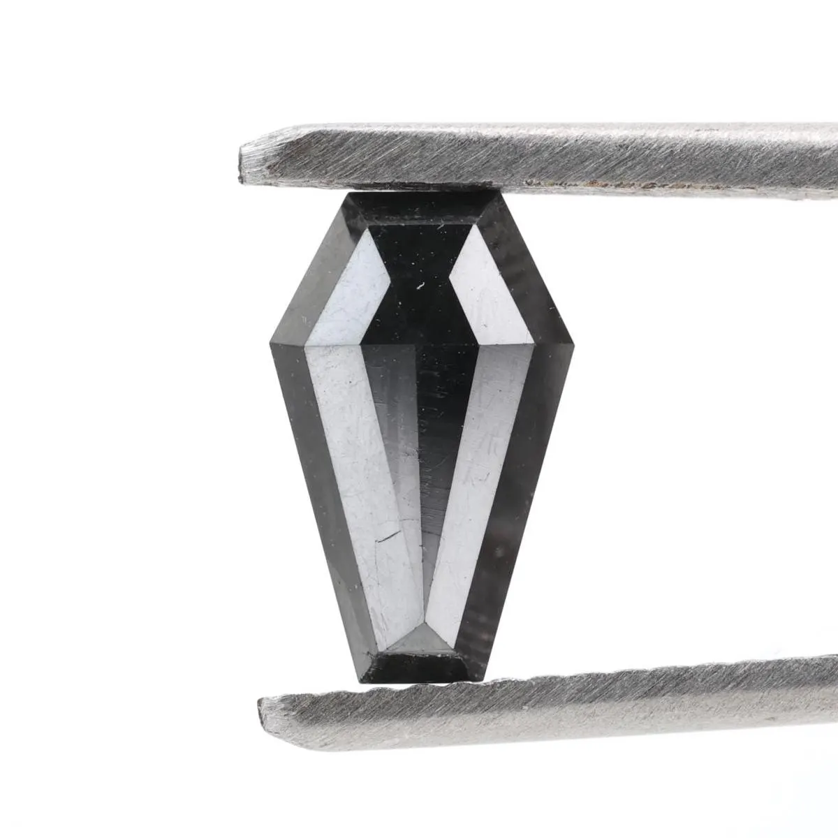 0.97 Carat Natural Black Coffin Loose Diamonds for Engagement Ring