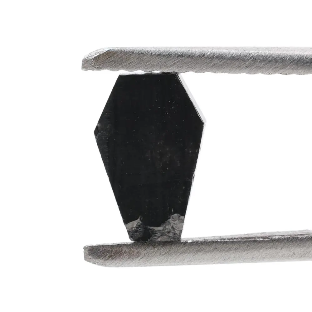 1.07 Carat Natural Black Coffin Loose Diamonds for Engagement Ring