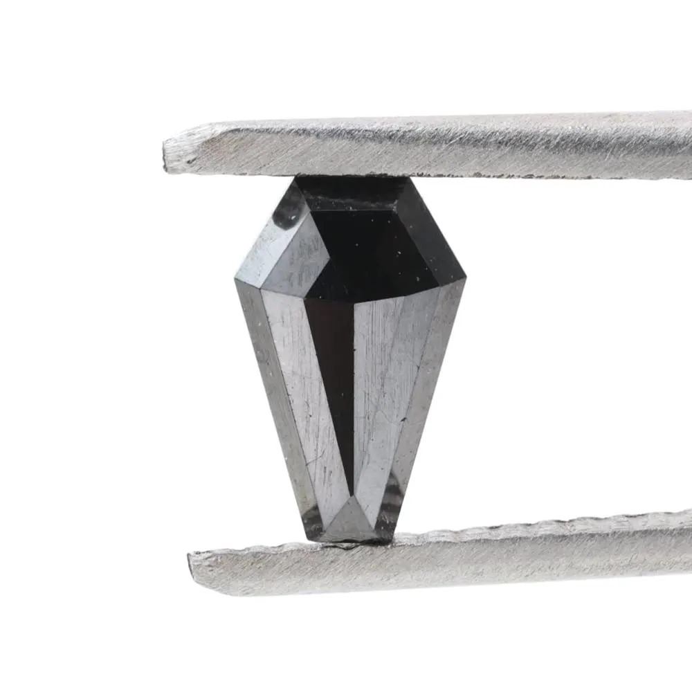 0.82 Carat Natural Black Coffin Loose Diamonds for Engagement Ring