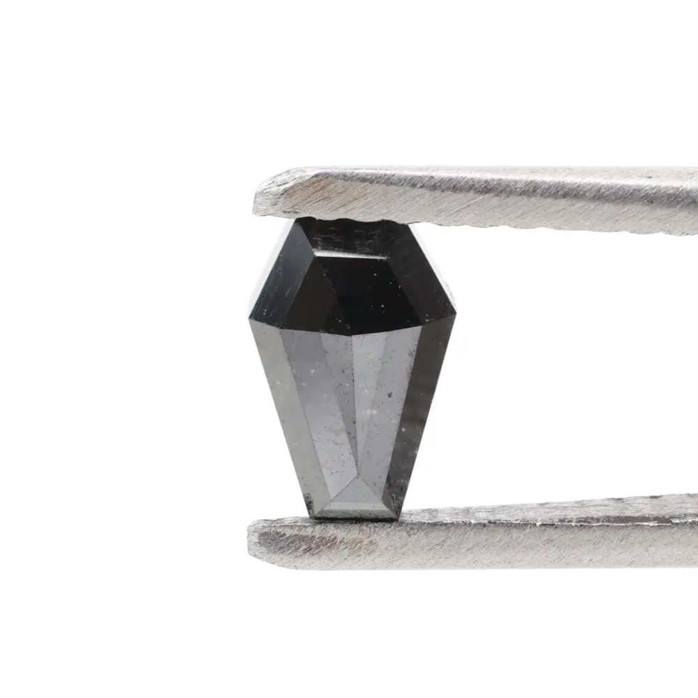 0.52 Carat Natural Black Coffin Loose Diamonds for Engagement Ring