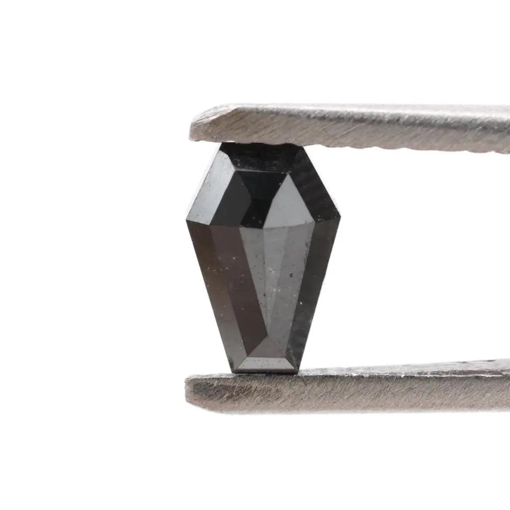 0.52 Carat Natural Black Coffin Loose Diamonds for Engagement Ring