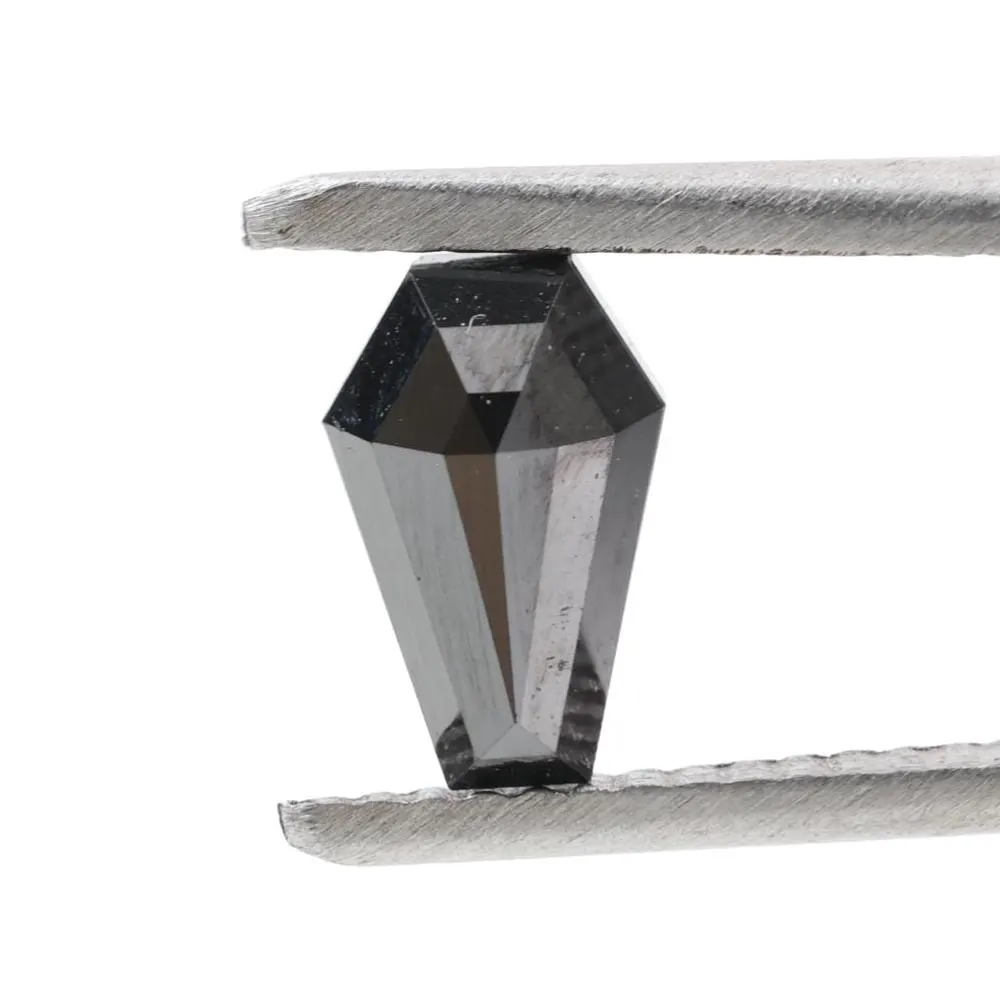 1.02 Carat Natural Black Coffin Loose Diamonds for Engagement Ring