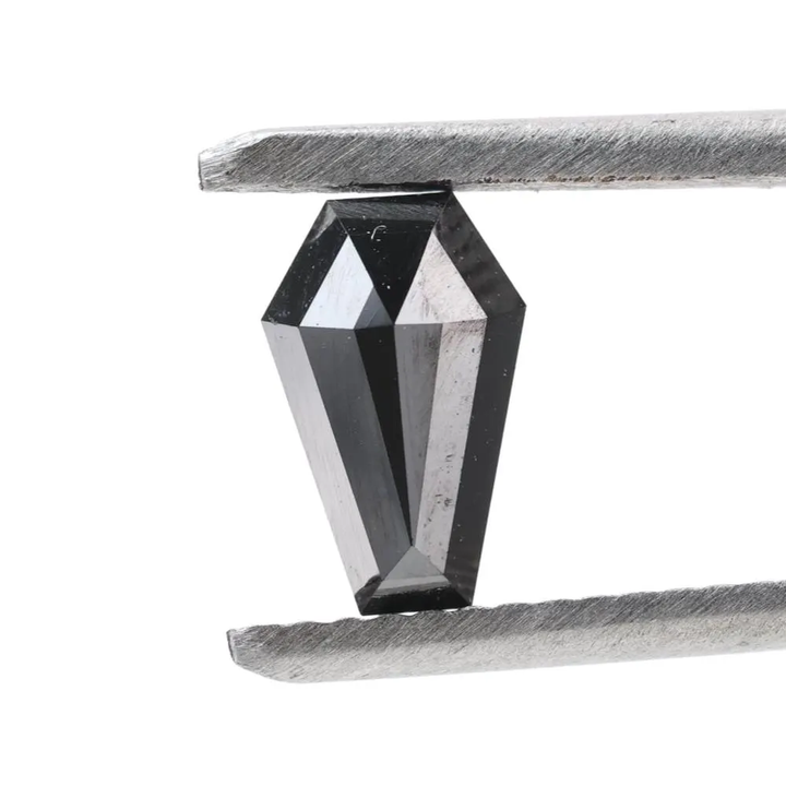 1.02 Carat Natural Black Coffin Loose Diamonds for Engagement Ring