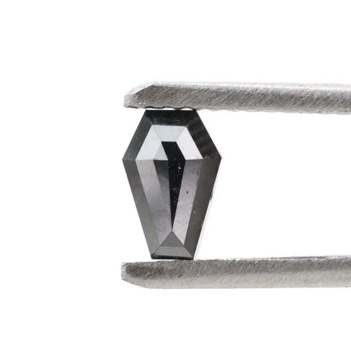 0.52 Carat Natural Black Coffin Loose Diamonds for Engagement Ring