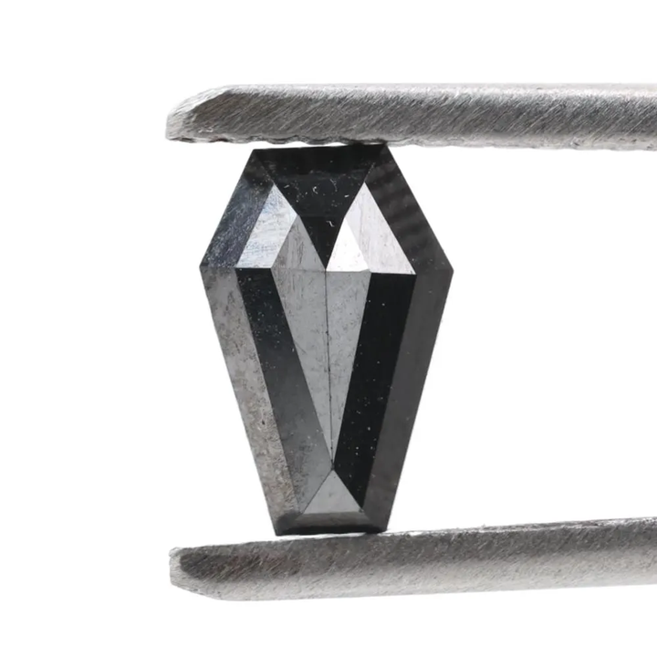 1.07 Carat Natural Black Coffin Loose Diamonds for Engagement Ring