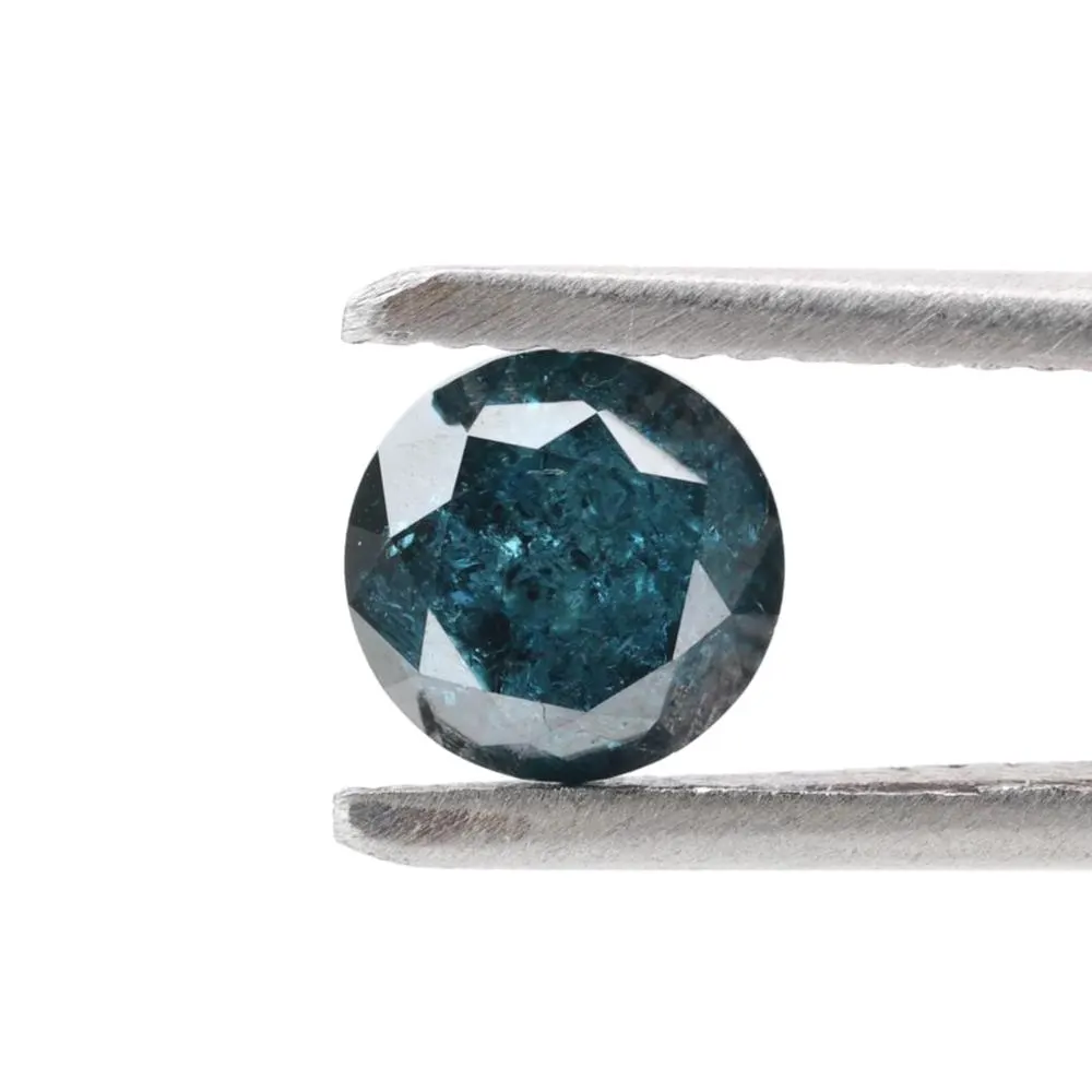 1.02 Ct Natural Blue Round Loose Diamond for Engagement Ring