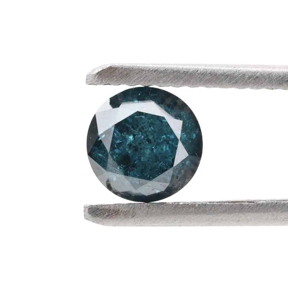 1.02 Ct Natural Blue Round Loose Diamond for Engagement Ring