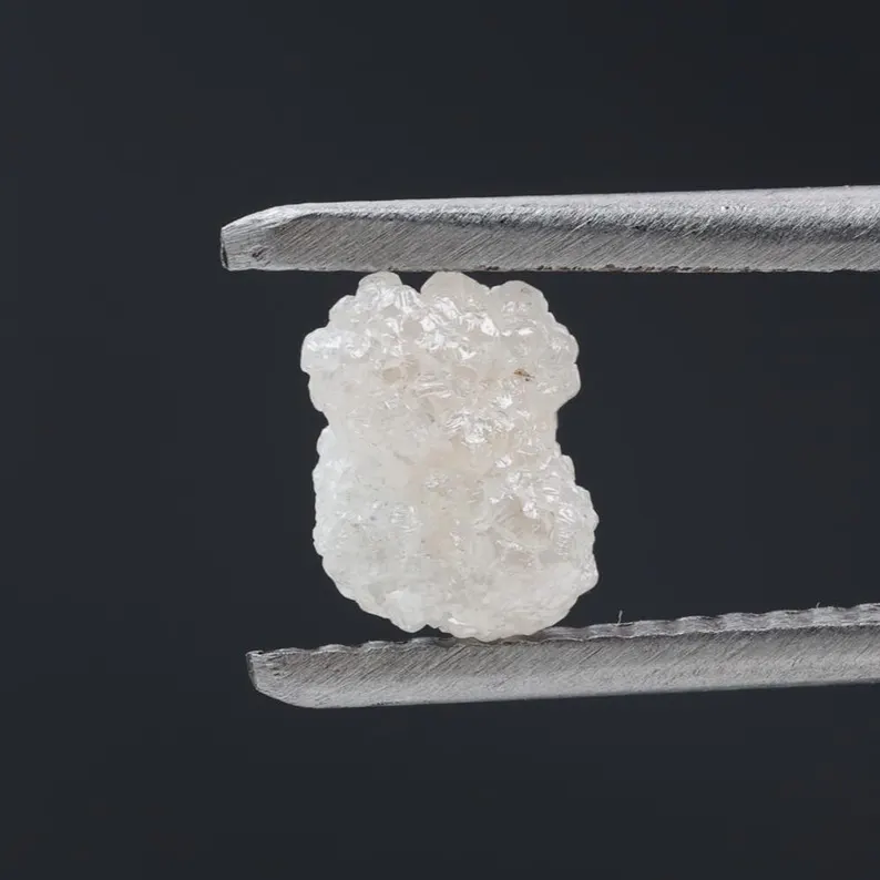 1.09 Ct Natural White Color Raw Rough Loose Diamond, Snow White for Engagement Ring