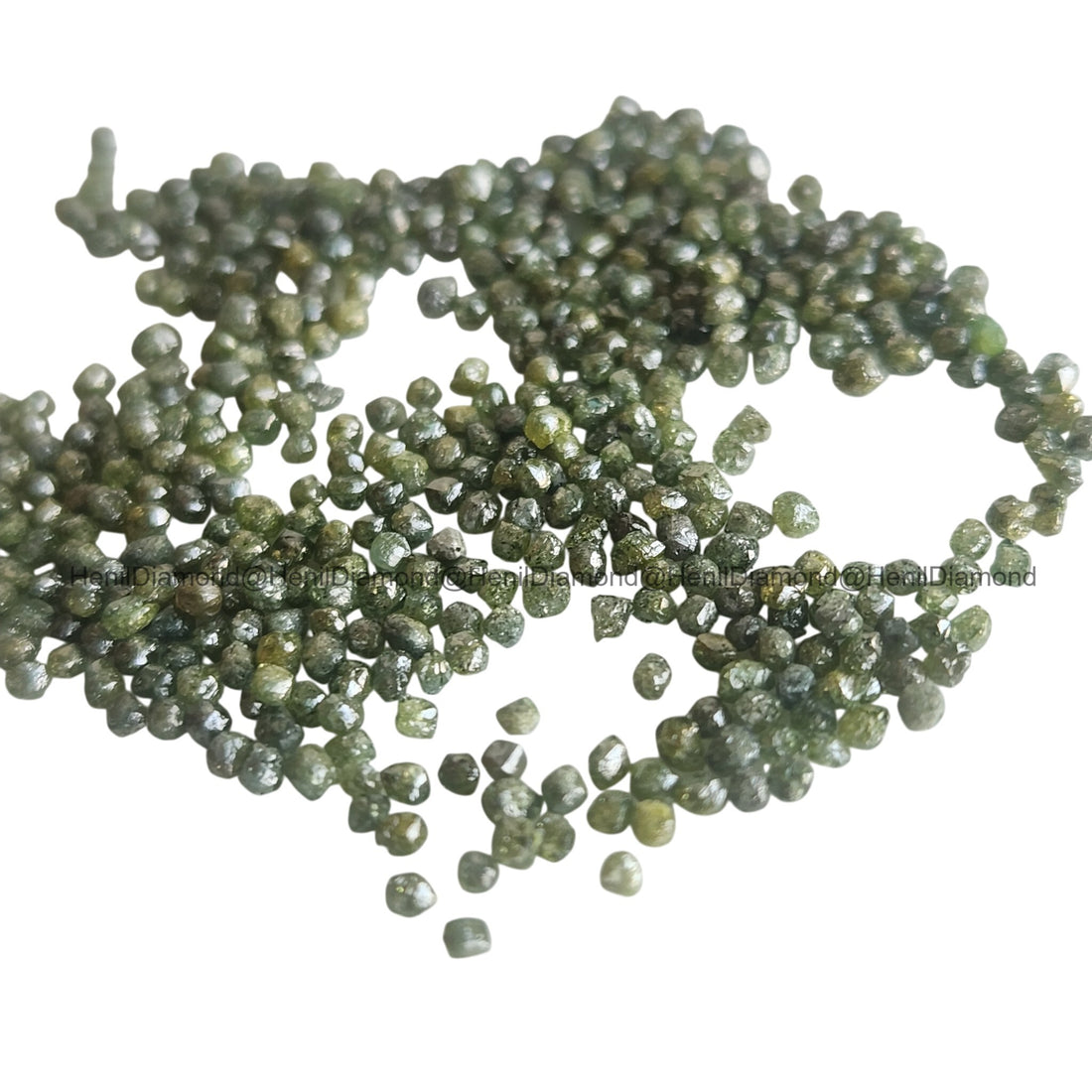 Green Diamonds, 5.00 ct 1.50-2.00 mm Natural Green Loose Raw Rough Diamond for Jewelry