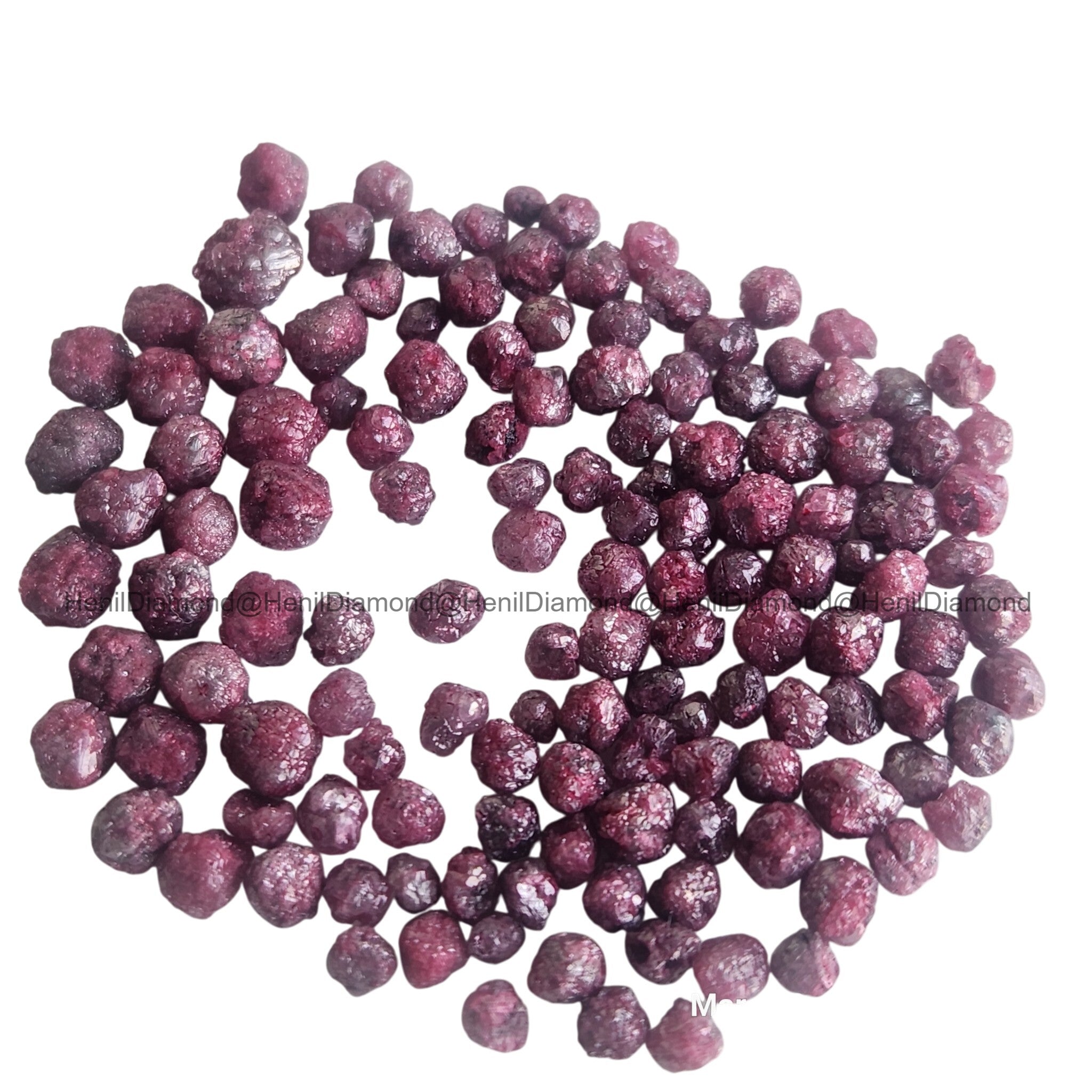 Rose Pink Diamonds, 5.00 ct 2.0-3.0 mm Natural Pink Loose Raw Rough Diamond for Jewelry