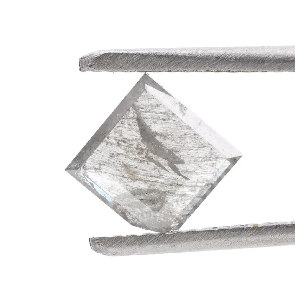 1.03 Ct Salt and Pepper Geomteric Diamond, Natural Gray Color Loose Diamonds for Wedding Ring