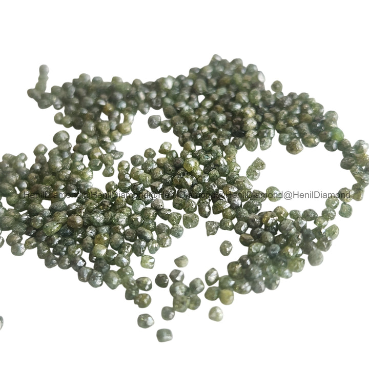 Green Diamonds, 5.00 ct 1.50-2.00 mm Natural Green Loose Raw Rough Diamond for Jewelry