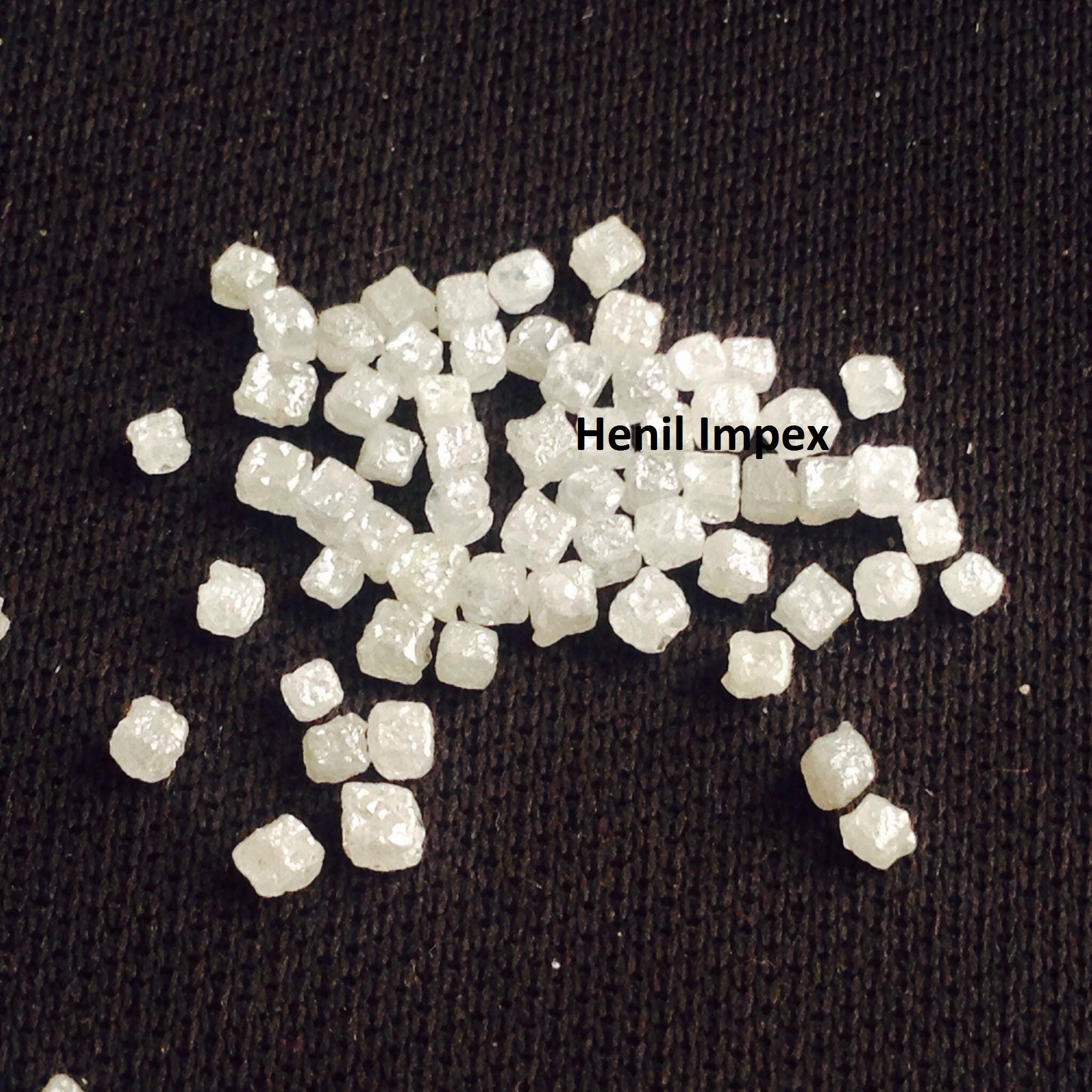 5.00 Carat Lot Natural Gray Color Rough Cube Shape Loose Diamonds 1.50 to 2.00 MM Size