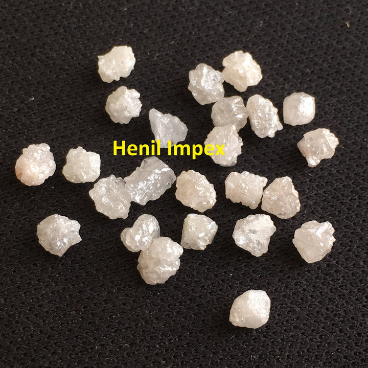 2.00 Ct 2.00-3.00 MM Natural White Color Rough Loose Diamonds for Jewelry