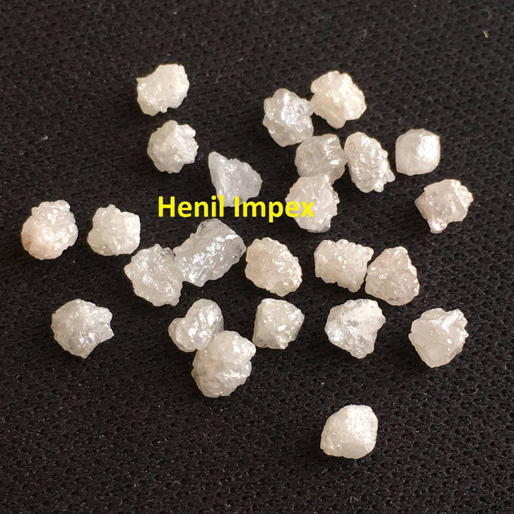 5.00 Ct 3.00-4.00 MM Natural White Color Rough Loose Diamonds for Jewelry