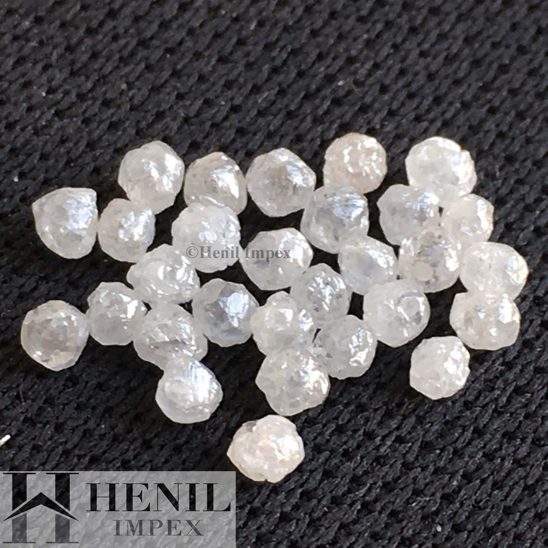 2.00 Ct Natural White Roundish Rough Loose Diamond for Jewelry, Conflict Free Raw Diamond