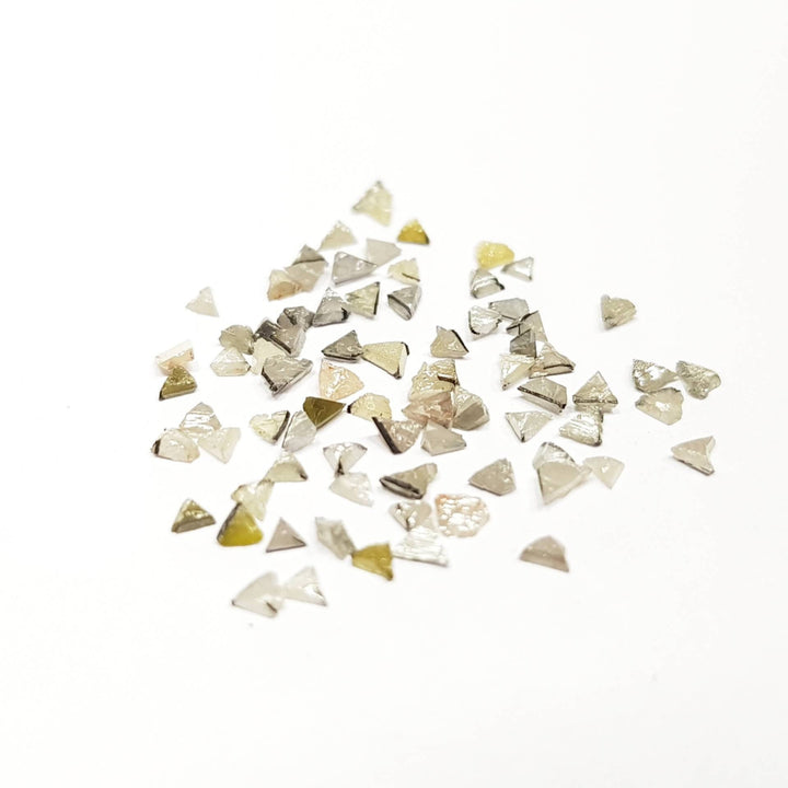 2.00 ct Lot 1.00mm to 2.00mm Size Natural Trillion Irregular Rough Loose Diamond ! Conflict Free Rough Diamond ! Natural Fancy Diamonds Lot