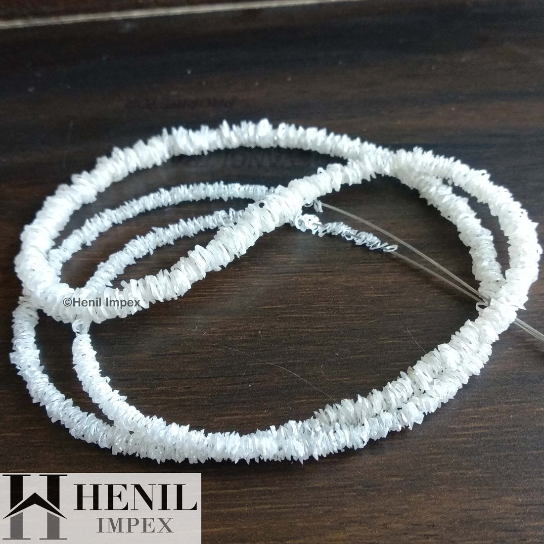 20+ Ct Natural White Raw Diamond Rings, Beautiful Bangle Cut White Rough Loose Diamond Ring 16" Strand Necklace