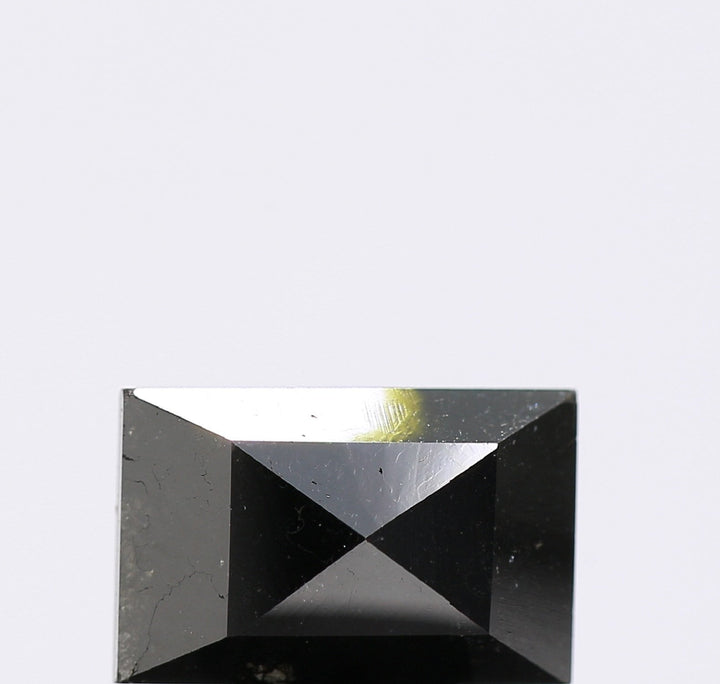 2.76 Carats Natural Black Diamond - Natural Diamond - Fancy Black Color Cushion Cut Loose Diamonds- I3 Clarity Diamond for Ring Jewelry