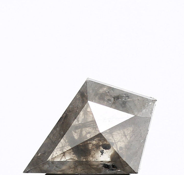 0.95 Carat Natural Salt and Pepper Diamond - Gorgeous Kite Cut Loose Single Diamond ! Wholesale Shield Shape Loose Diamonds for Ring Jewelry