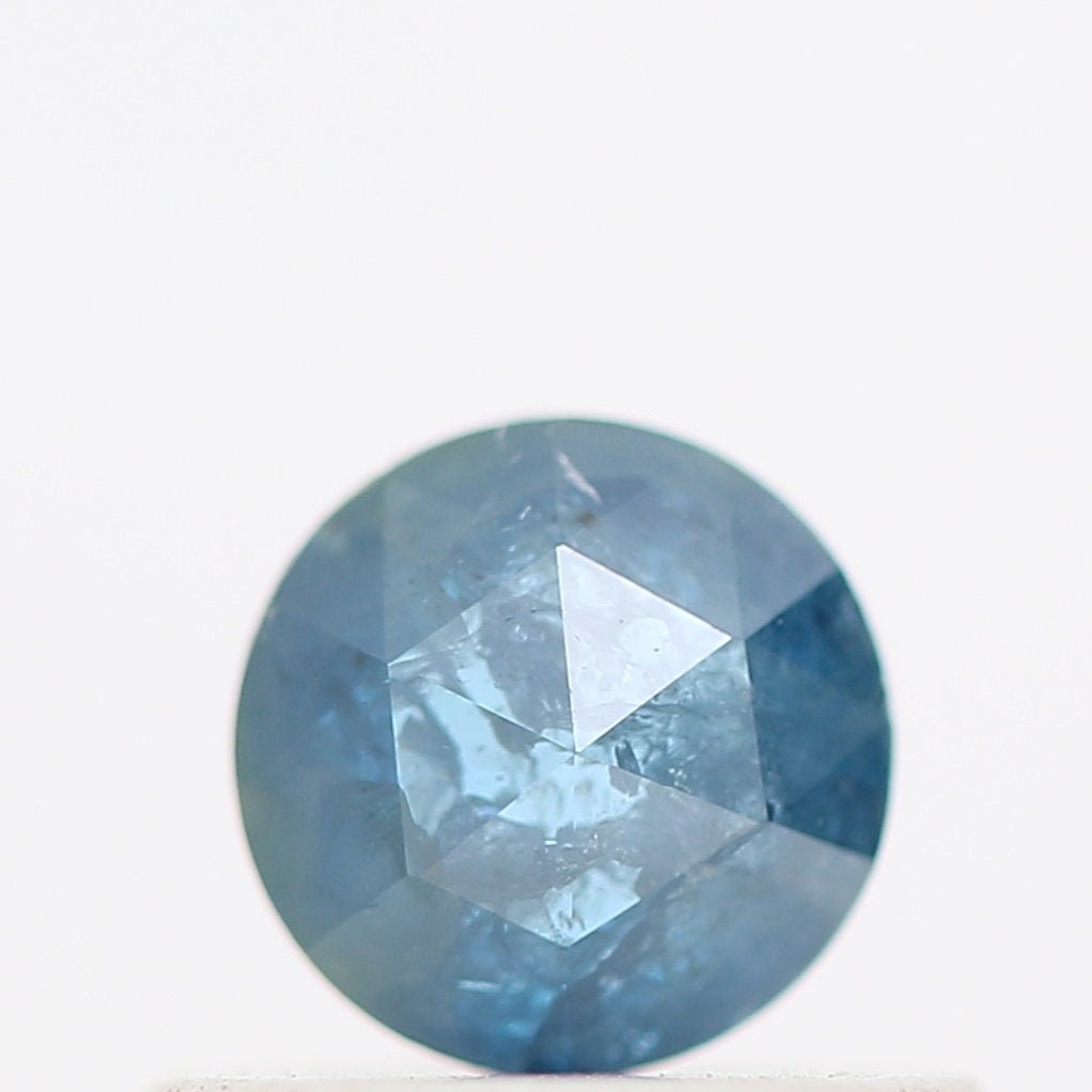 Natural Blue Diamond - Fancy Blue Color Diamond - Wholesale Rose Cut Diamond - Single Blue Color I3 Round Rose Cut Diamond - 0.39 Carat