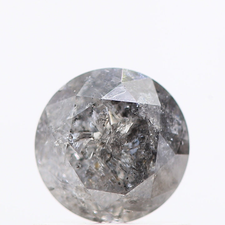 0.66 Carat Natural Loose Diamond - Wholesale Salt and Pepper Round Brilliant Cut Loose Diamond - Round Diamond for Engagement Ring Jewelry