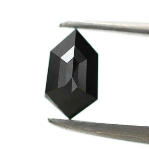 0.64 Carat Natural Loose Diamond, Fancy Black Color Shield / Kite Cut Diamond, Engagement Diamond Jewelry, Earthmined Diamond