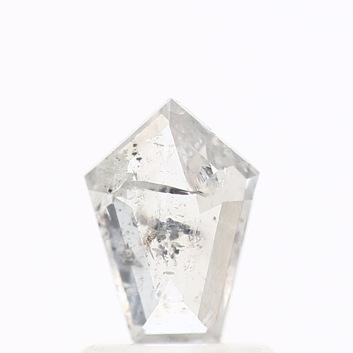 Salt And Pepper Diamond | 0.55 Ct Sparkle Grey Shield Cut Diamond | Natural Loose Earth Mined Diamond For Engagement & Wedding Ring