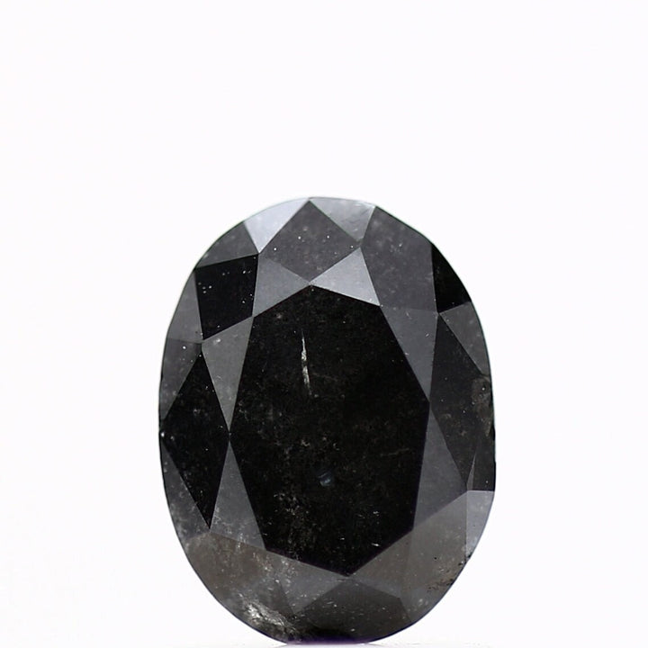 Salt and Pepper Diamond, 1.12 Ct Fancy Grey Oval Diamond, Unique Natural Loose Diamond For Engagement Ring, Anniversary Gift for Her